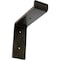 Ekena Millwork Steel Truss Shelf Bracket, Antiqued Warm Silver 2"W x 6"D x 6 1/4"H BKTM02X06X06TSAWS - alternate 1
